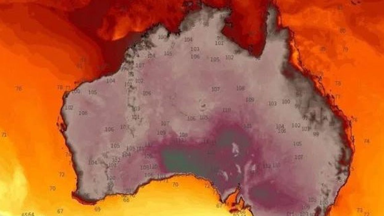 Temperatures in Australia have become so extreme that even the heat maps can't cope