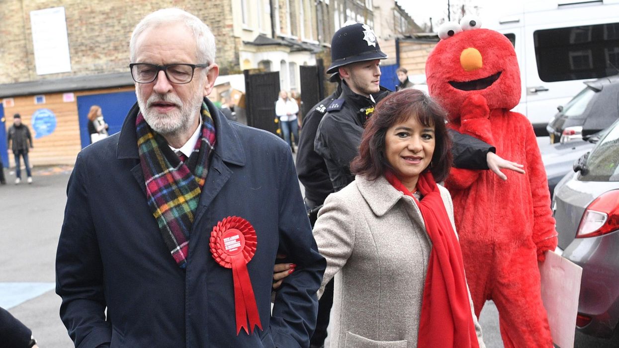 Woman dressed as Elmo gets into bizarre confrontation with Jeremy Corbyn