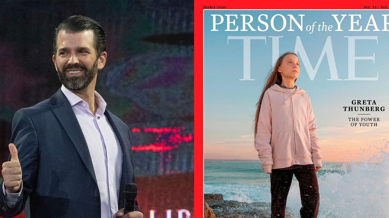 Trump Jr accuses Greta Thunberg of being used as a 'marketing gimmick' after she was named Time's person of the year