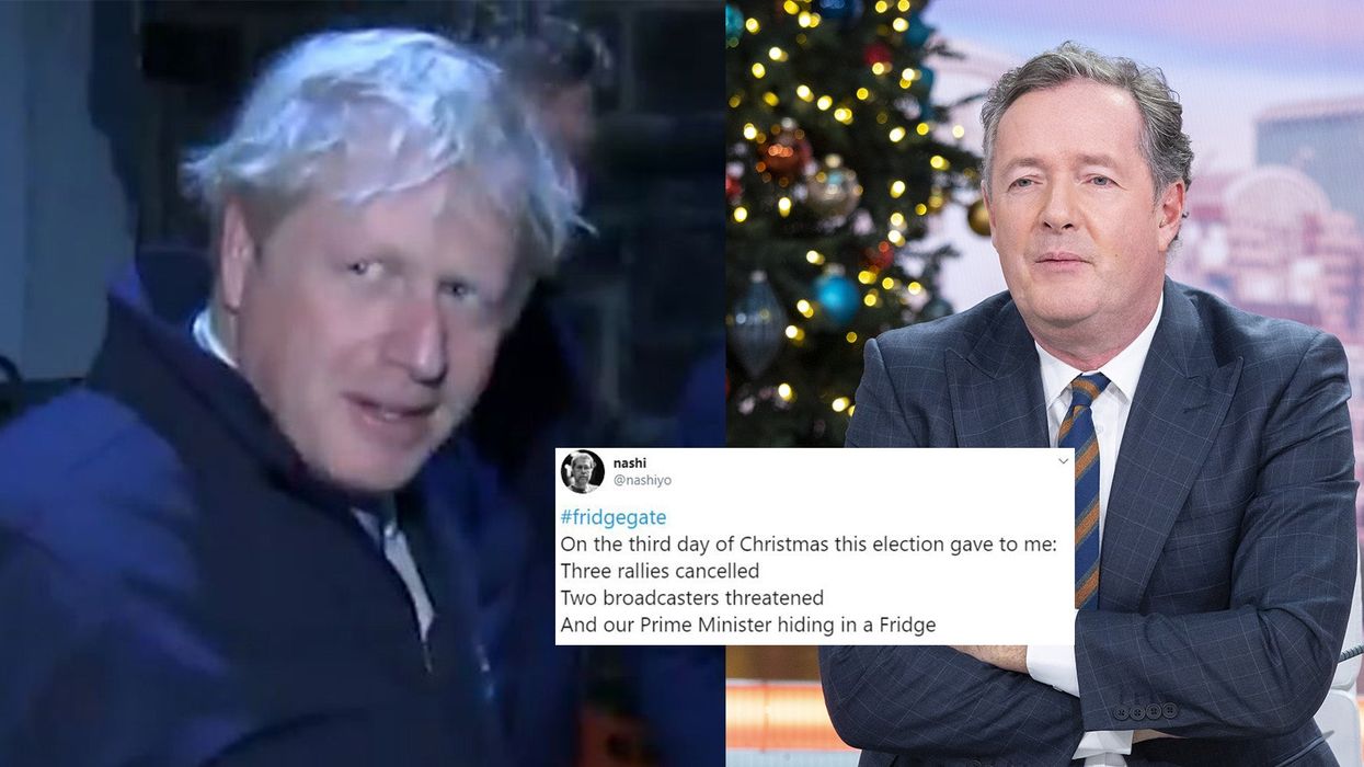 Boris Johnson hid in a fridge to avoid Piers Morgan and it became a hilarious meme