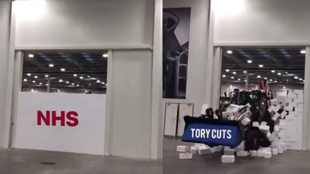 Labour use Boris Johnson's JCB stunt to make a point about the NHS