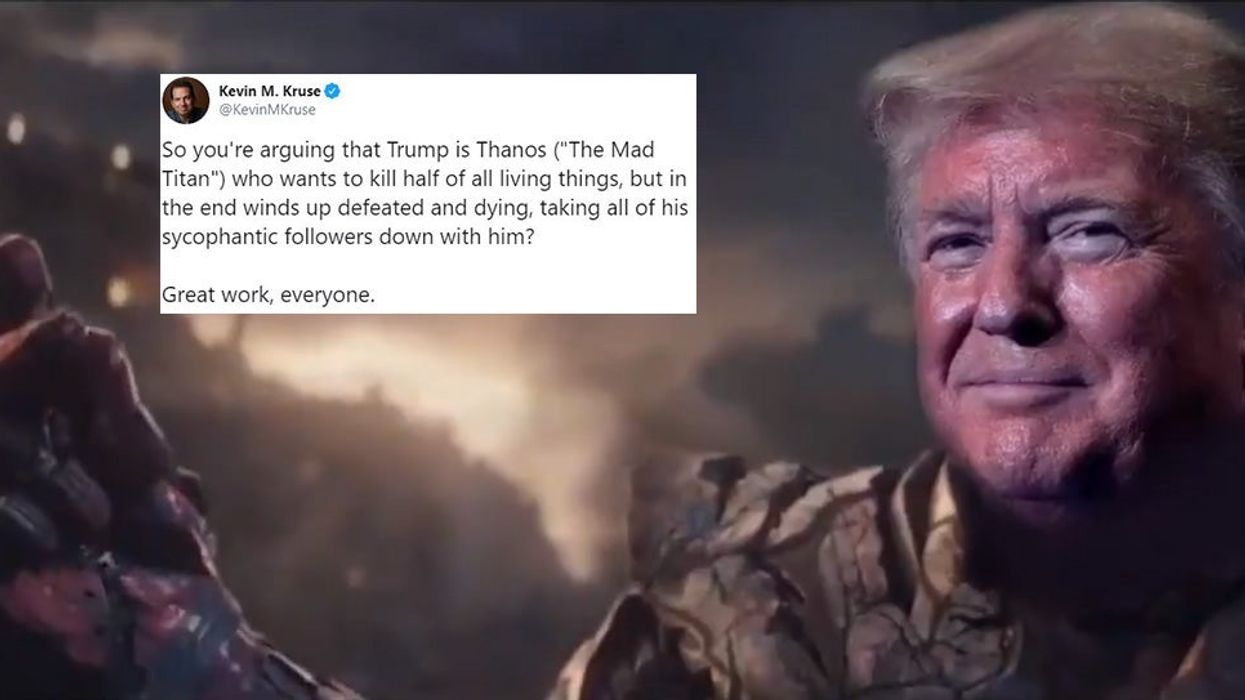 Trump's team shared a video of the president as Thanos but got it embarrassingly wrong