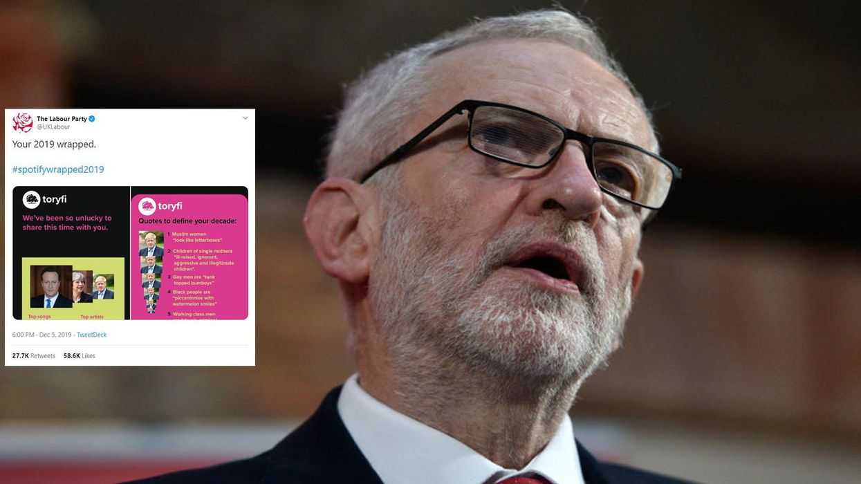 Labour hilariously trolls the Tories with their own Spotify Wrapped meme