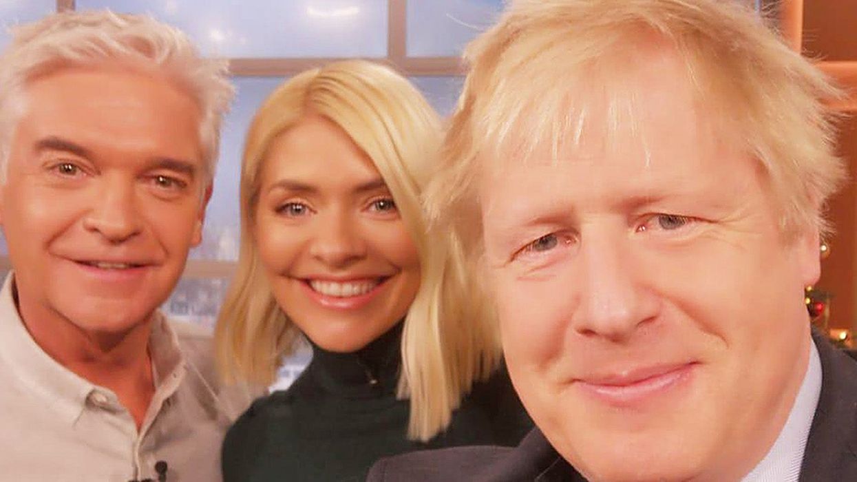 Phillip Schofield and Holly Willoughby criticised for taking a selfie with Boris Johnson after interview