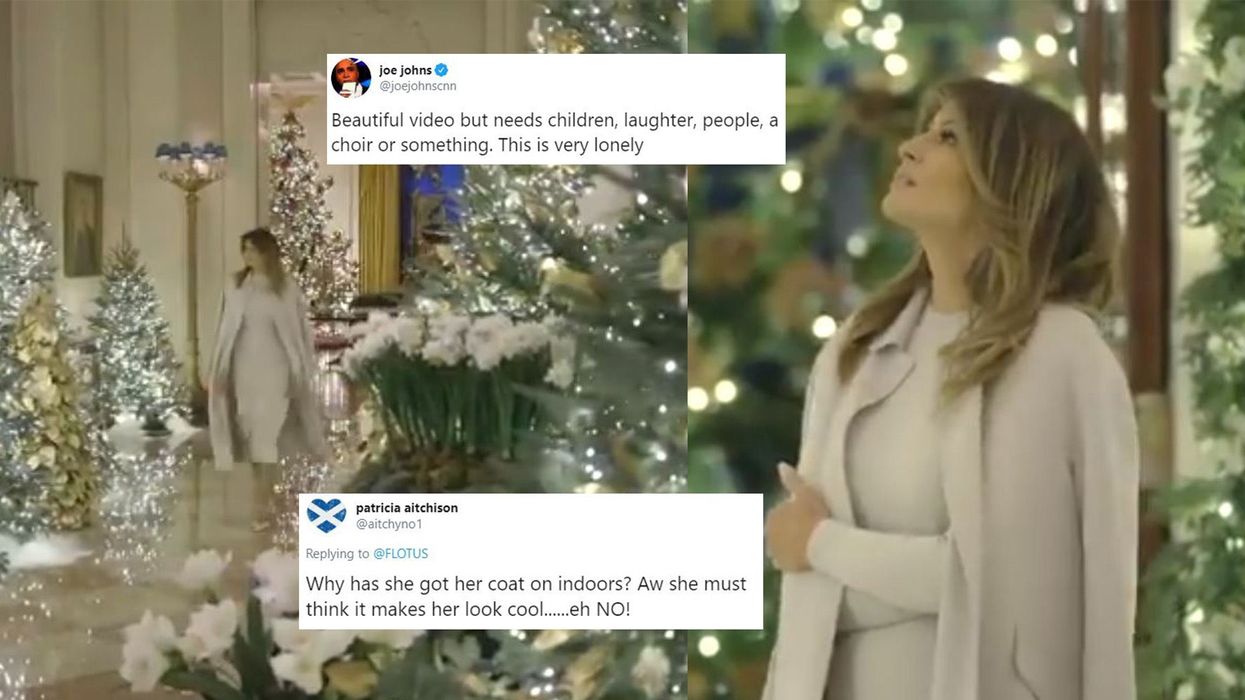 Melania Trump's White House Christmas decorations are nowhere near as scary as her previous efforts