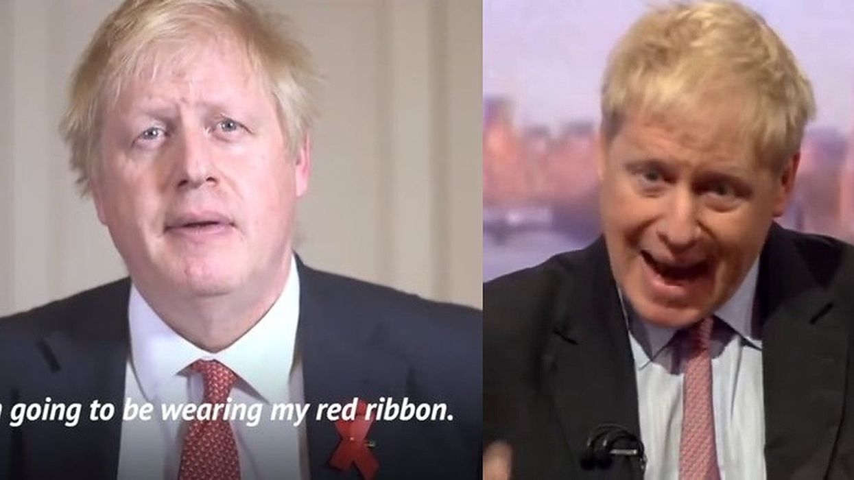 It took Boris Johnson just 24 hours to break his promise to wear World Aids Day ribbon on live TV