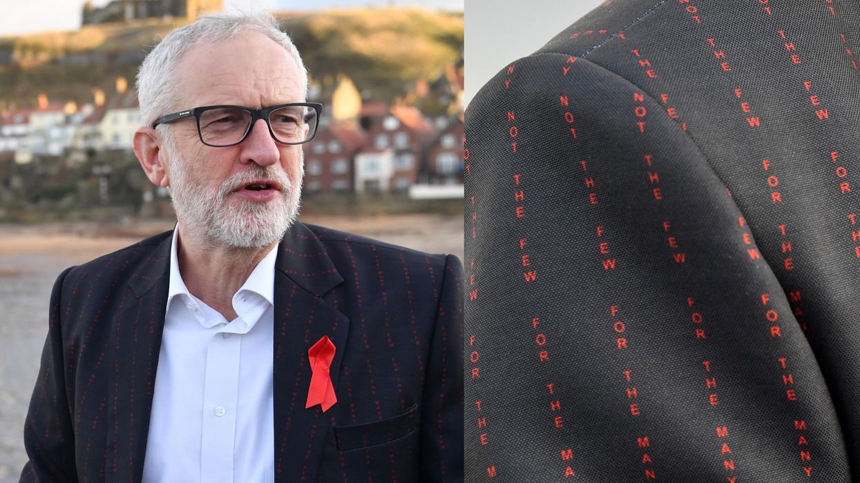 Jeremy Corbyn's suit jacket has a hidden message and it's an iconic fashion moment