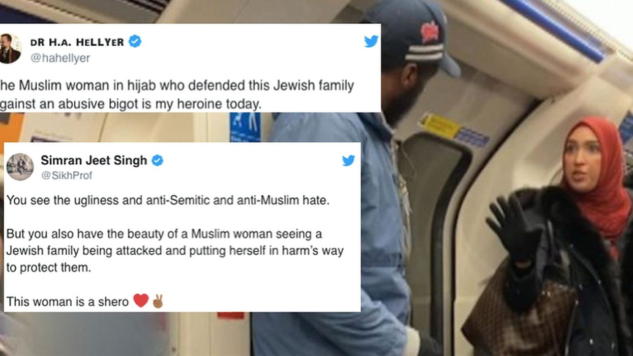 'She's the hero of London': Muslim woman praised for stepping in to stop horrific antisemitic abuse