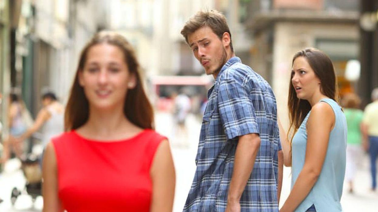 The origins of the distracted boyfriend meme have been revealed