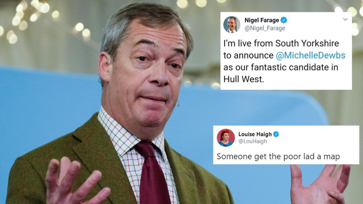Nigel Farage roasted after getting his geography of northern England completely wrong
