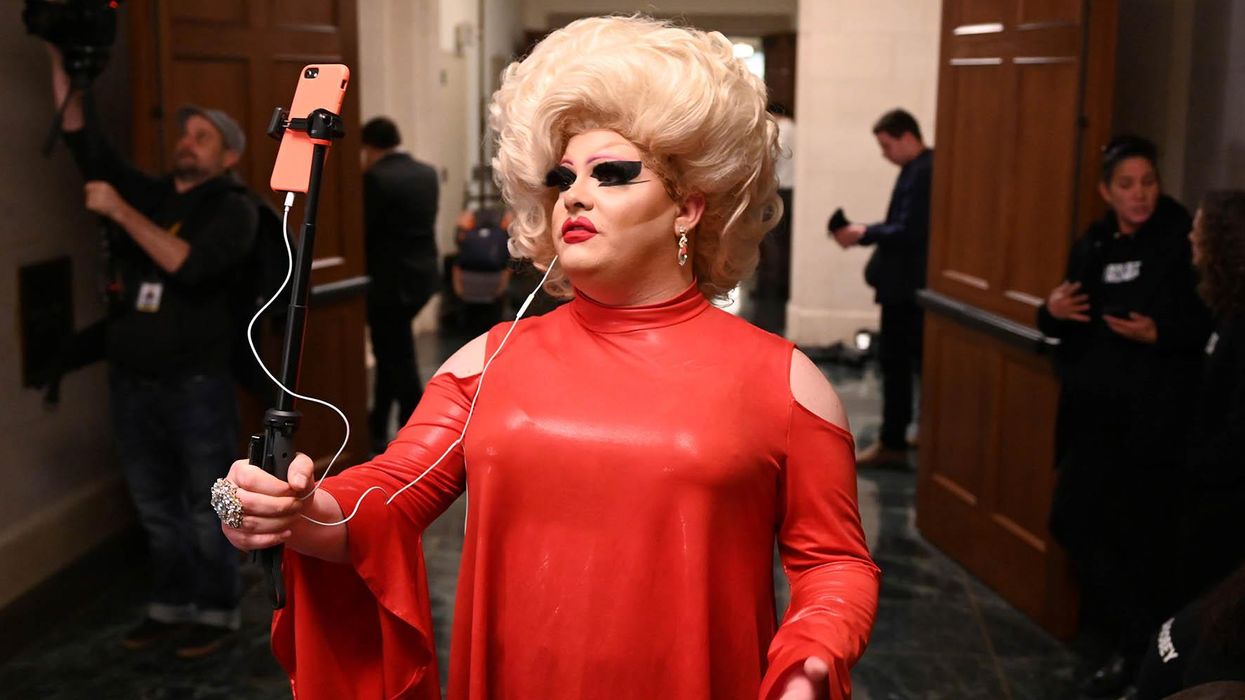 Drag queen makes unexpected but iconic appearance at Trump impeachment hearing