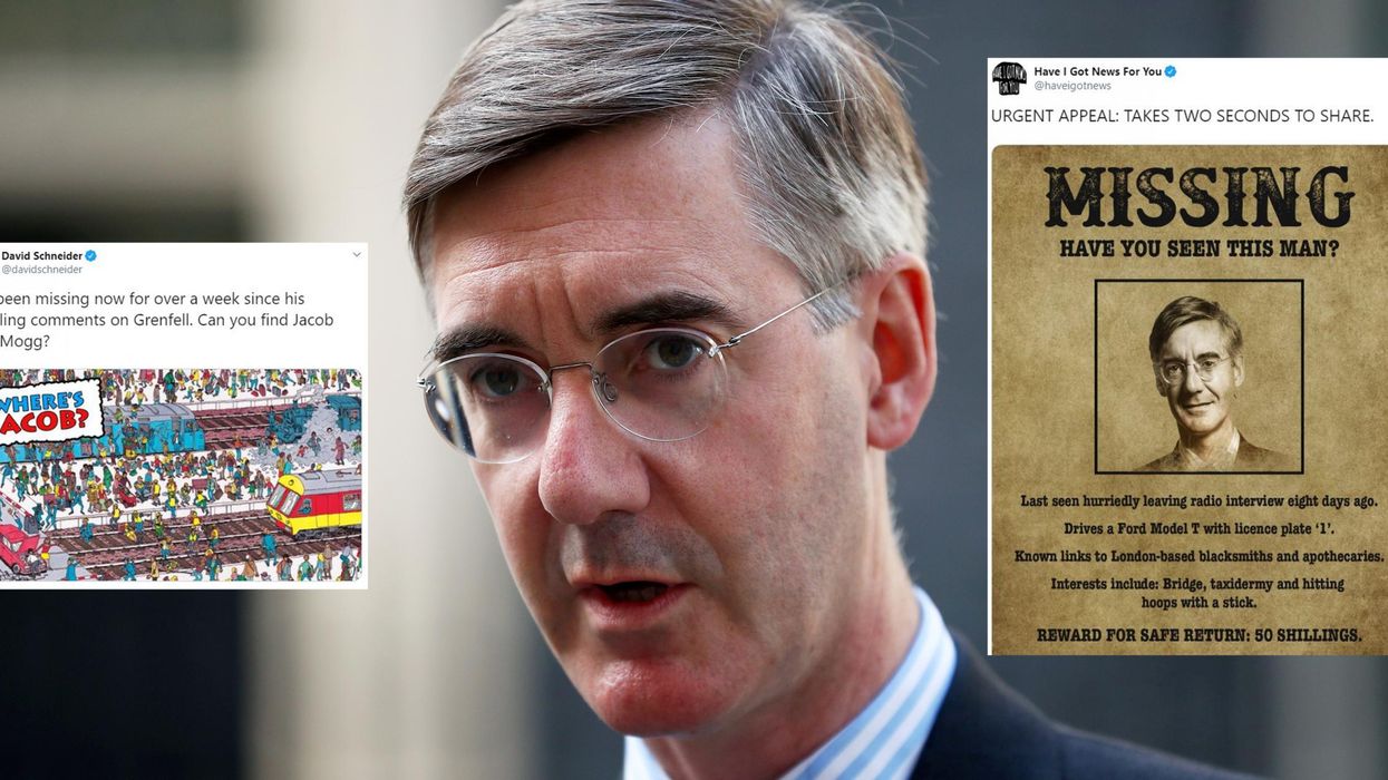 People want to know where Jacob Rees-Mogg has gone following his 'monstrous' Grenfell comments