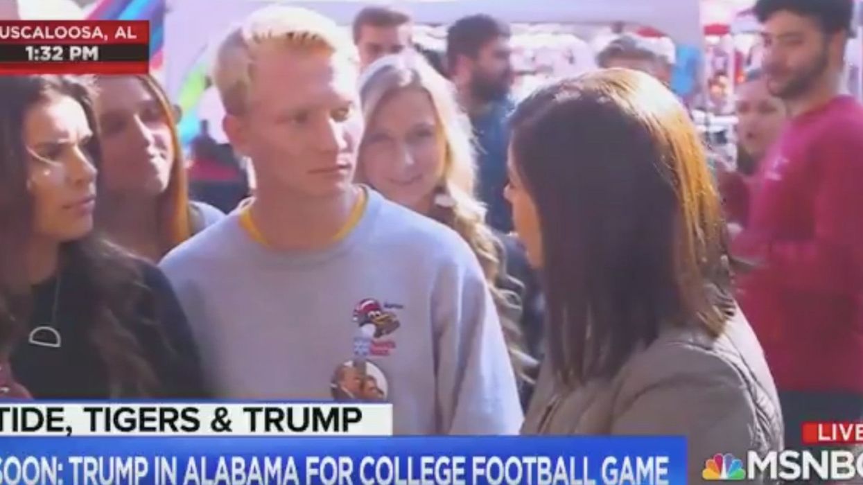 Student poses as Trump supporter and casually drops Jeffrey Epstein suicide conspiracy theory on live TV