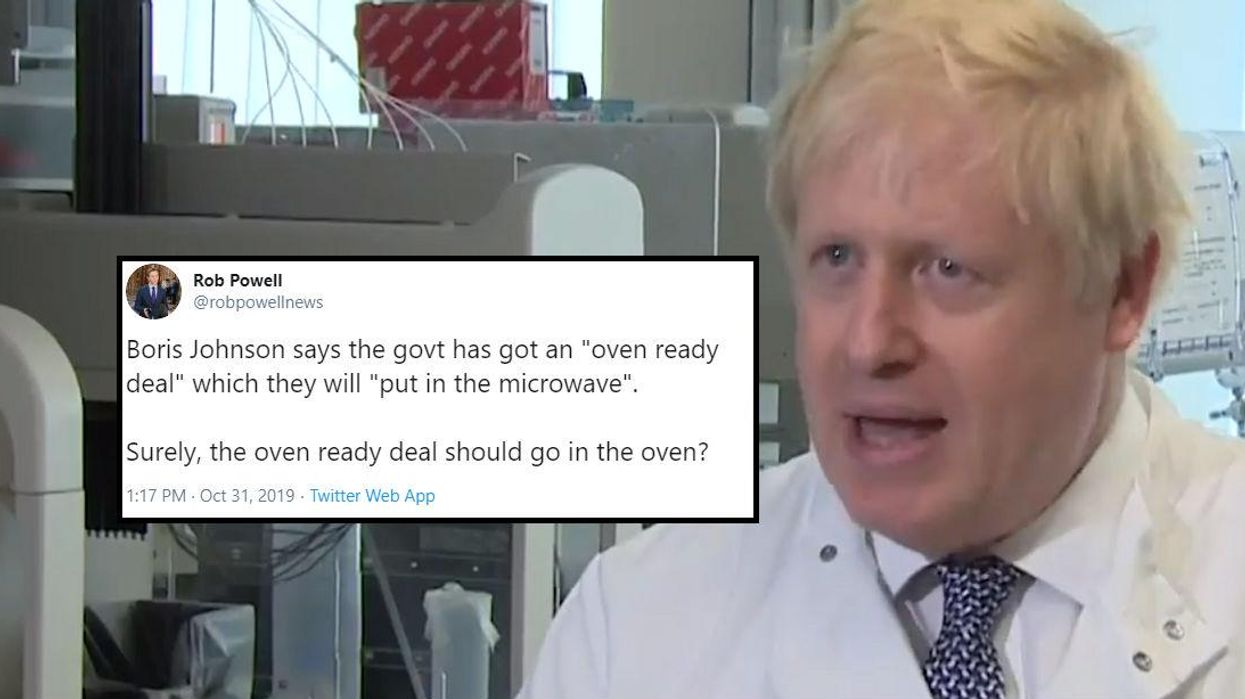 Boris Johnson compared his Brexit deal to a microwave meal and people are confused
