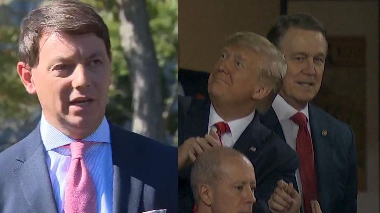 The White House are now trying to claim that there were 'some people cheering' when Trump was booed at the baseball