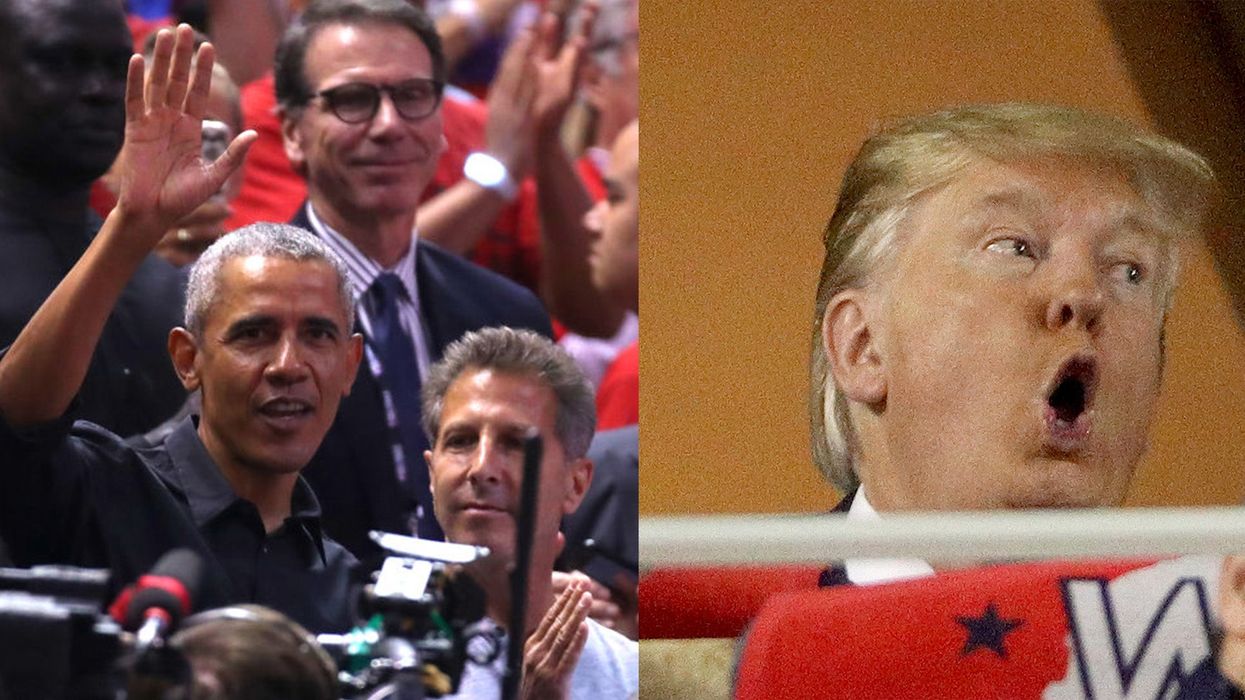 The difference between Trump and Obama in two videos
