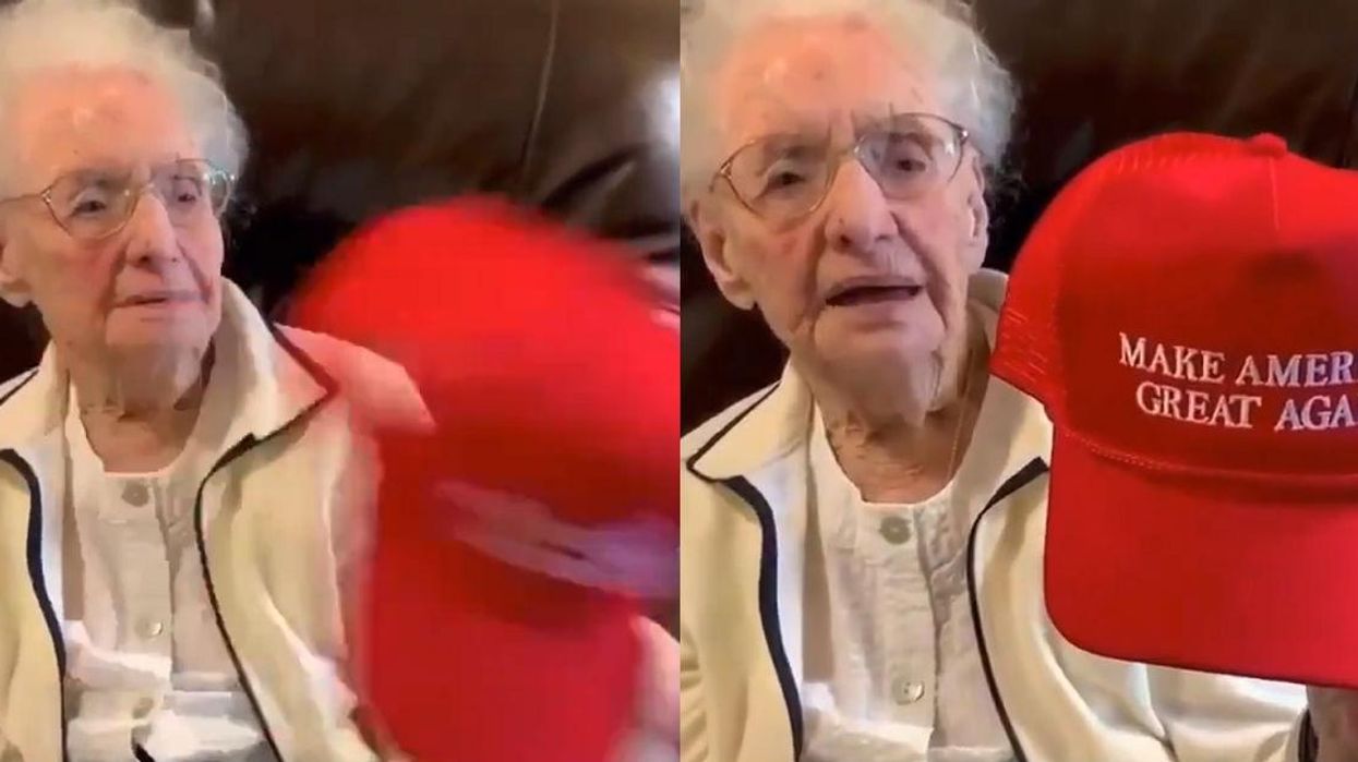 ‘Grandma Winnie’ goes viral by asking for Trump to be impeached for her 100th birthday