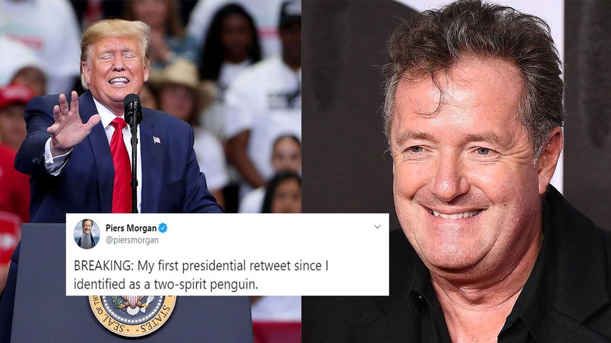 Trump retweets Piers Morgan post with fake Winston Churchill quote about having ‘enemies’
