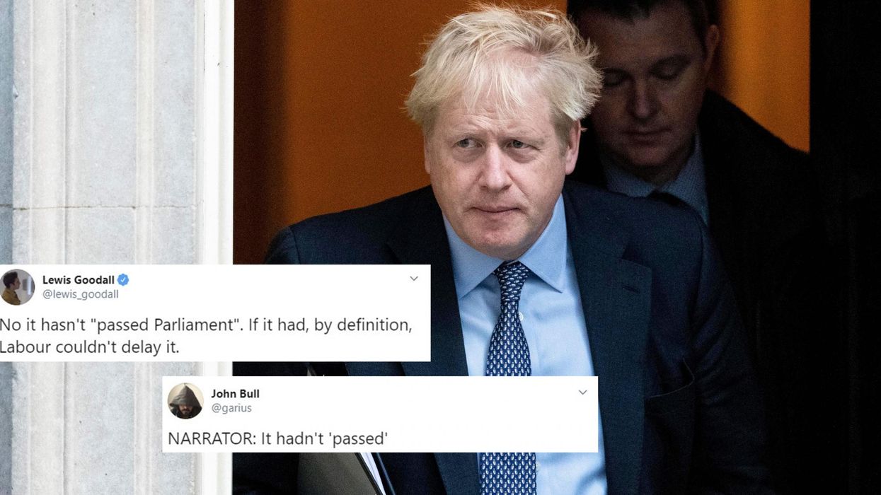 Conservatives roasted for falsely claiming parliament ‘passed’ Boris Johnson’s Brexit deal
