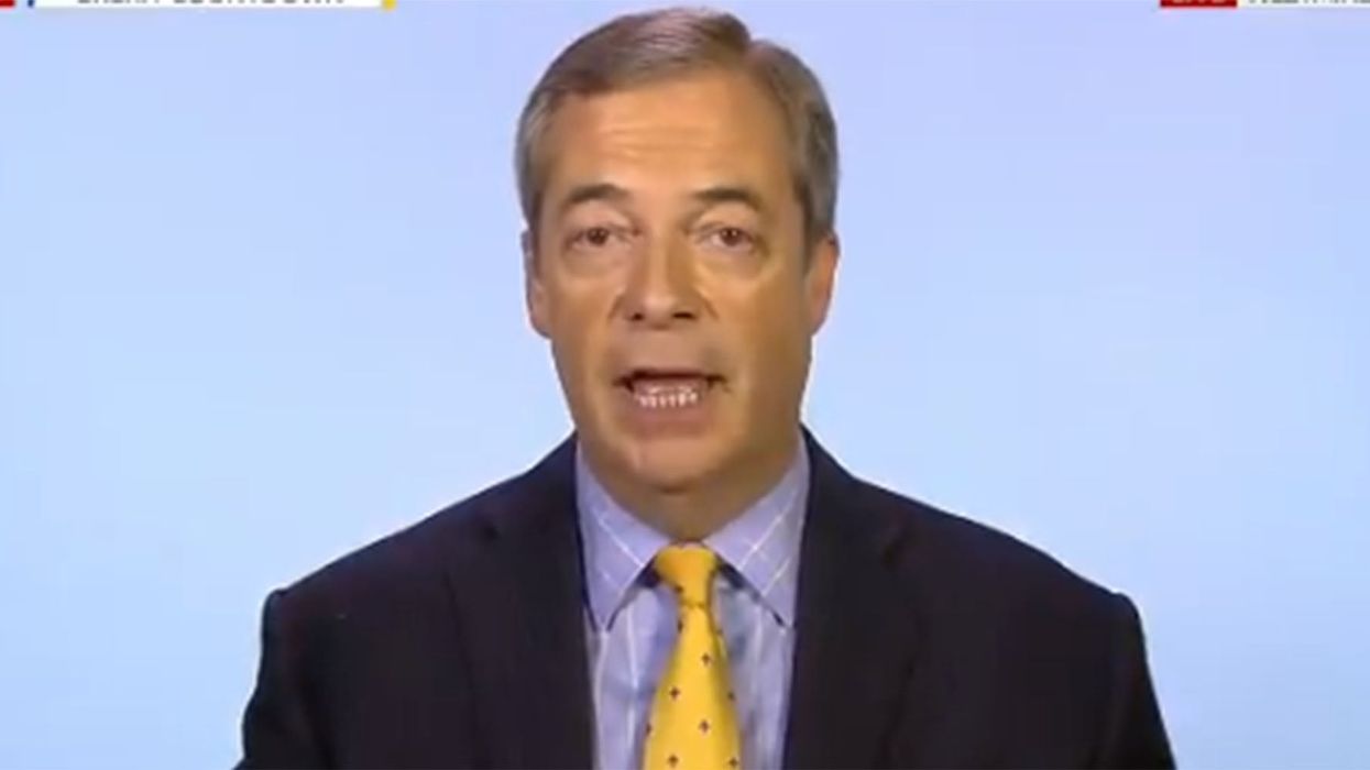 Nigel Farage is still insisting that the UK wants to leave despite nearly all polls saying the opposite