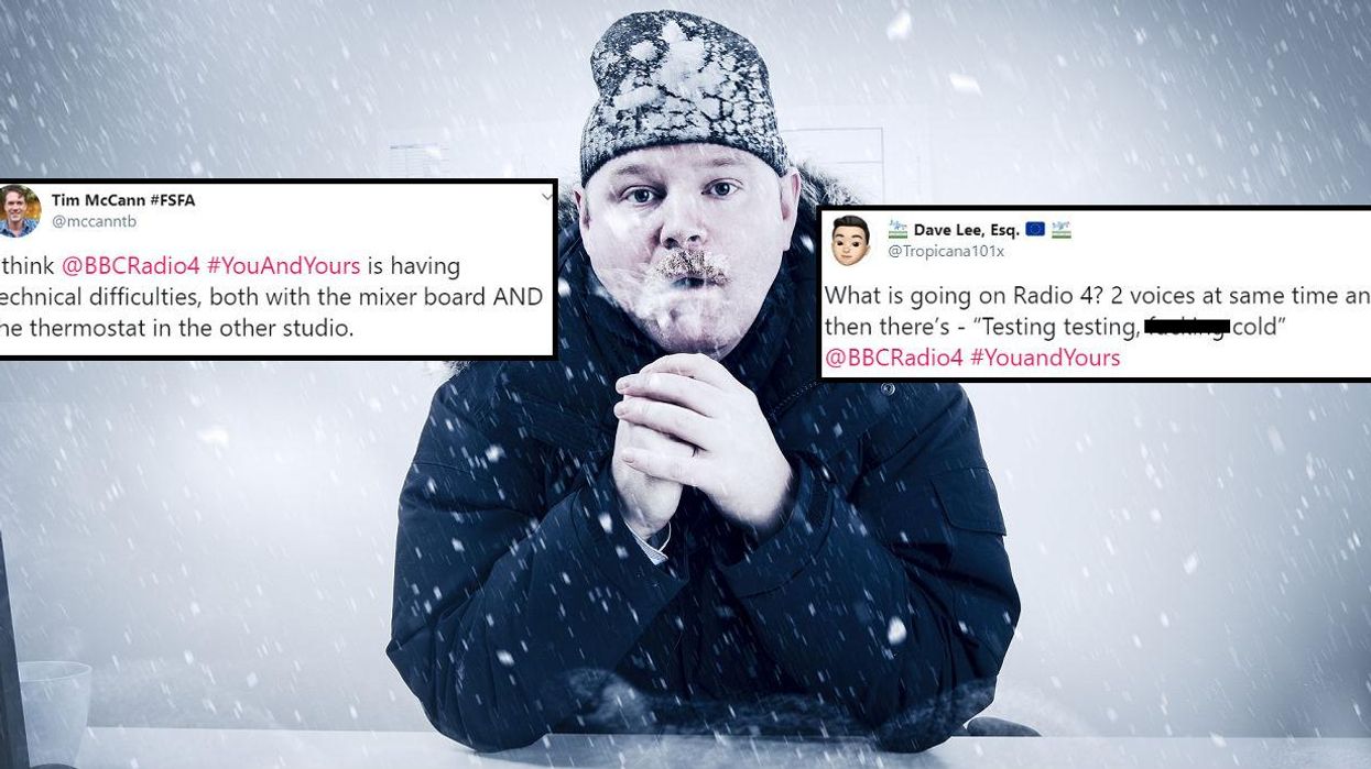 Swearing man interrupts live BBC radio show to complain about 'f***ing cold' weather