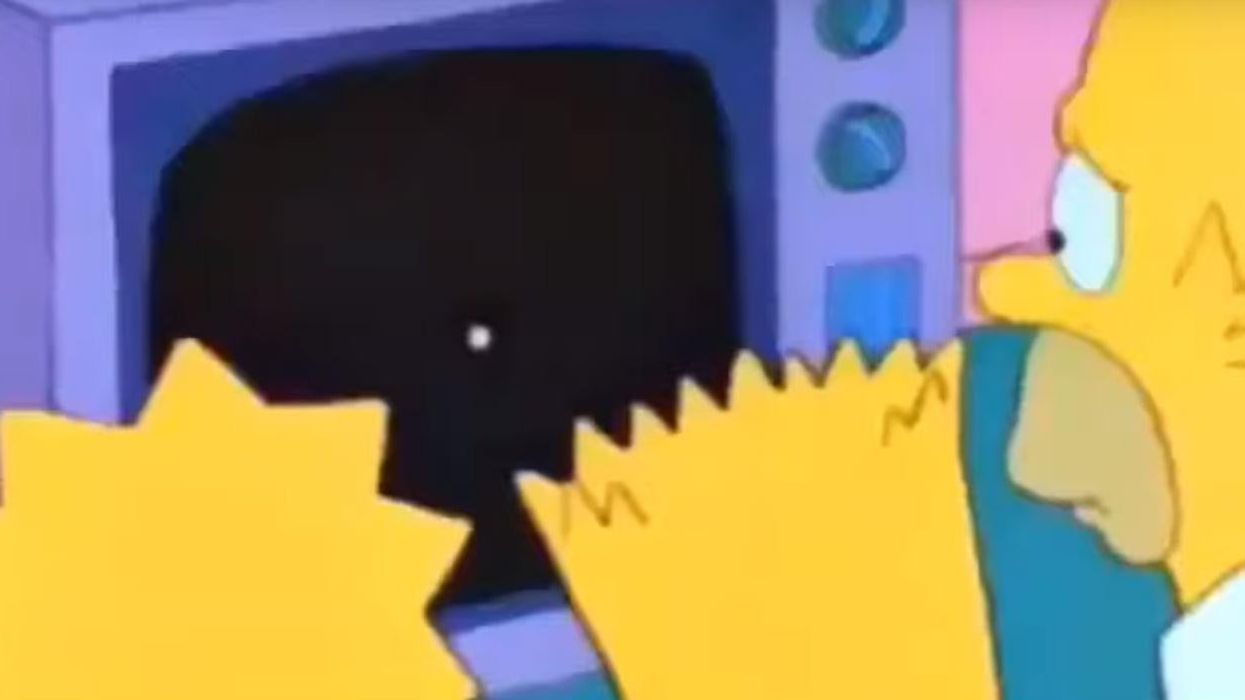 People think the Simpsons predicted the Fortnite black hole