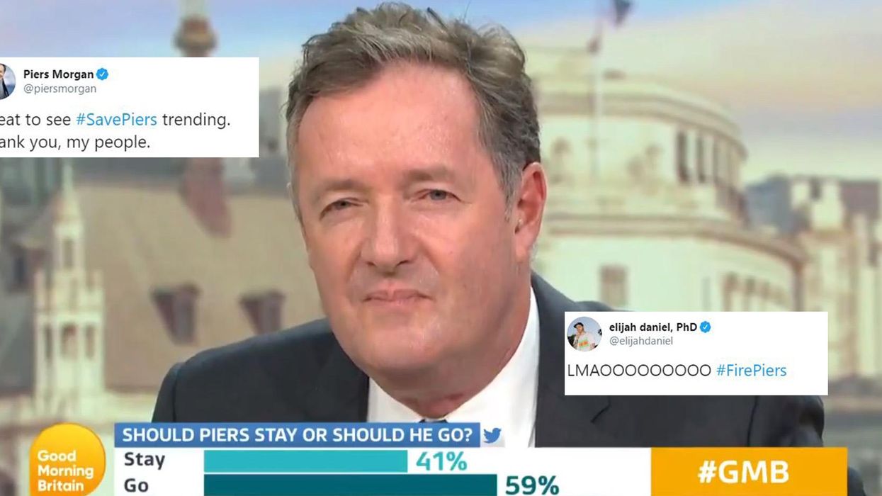 Good Morning Britain made a poll to decide if Piers Morgan should be fired and it backfired spectacularly