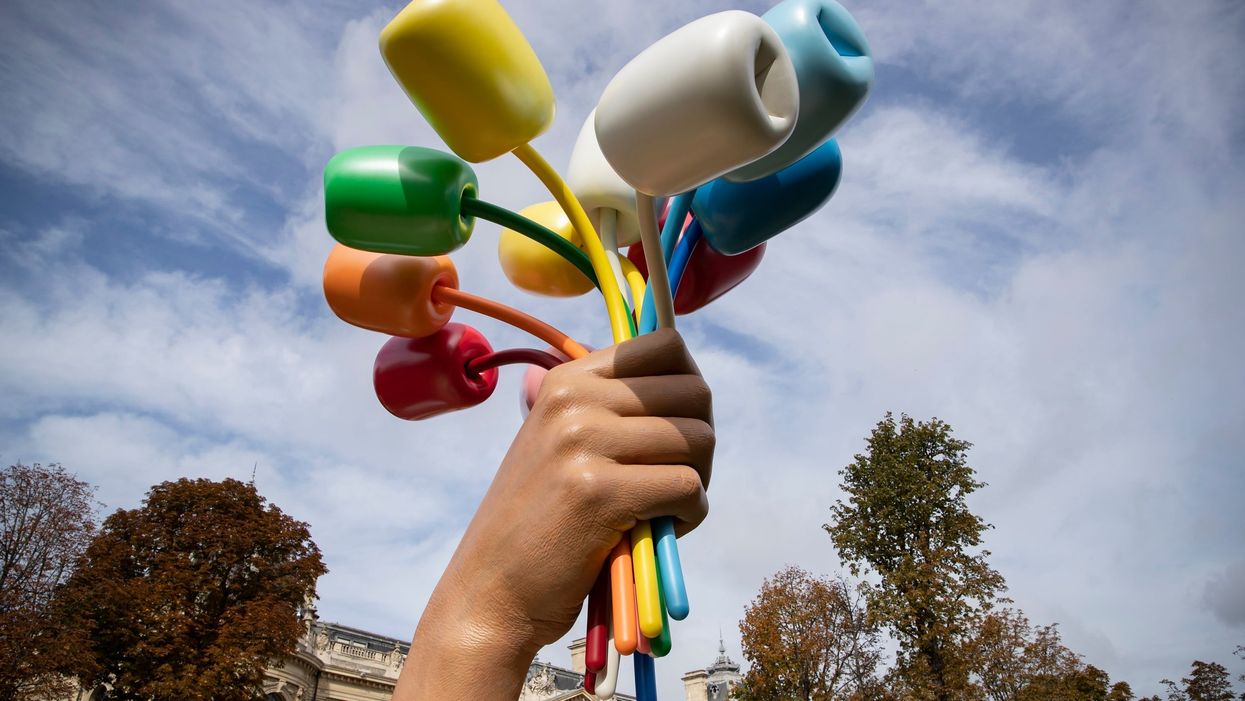 This sculpture of a bunch of tulips is dividing the internet on whether or not it's 'pornographic'