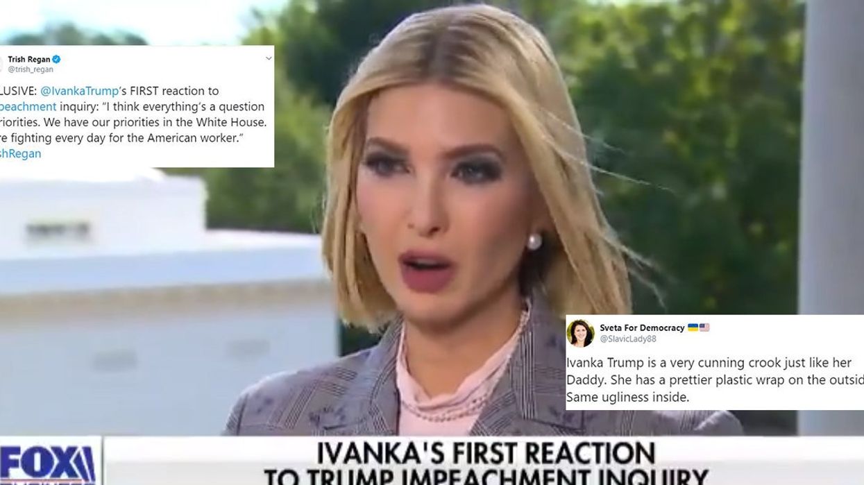 Ivanka Trump roasted after dodging questions about her father's impeachment