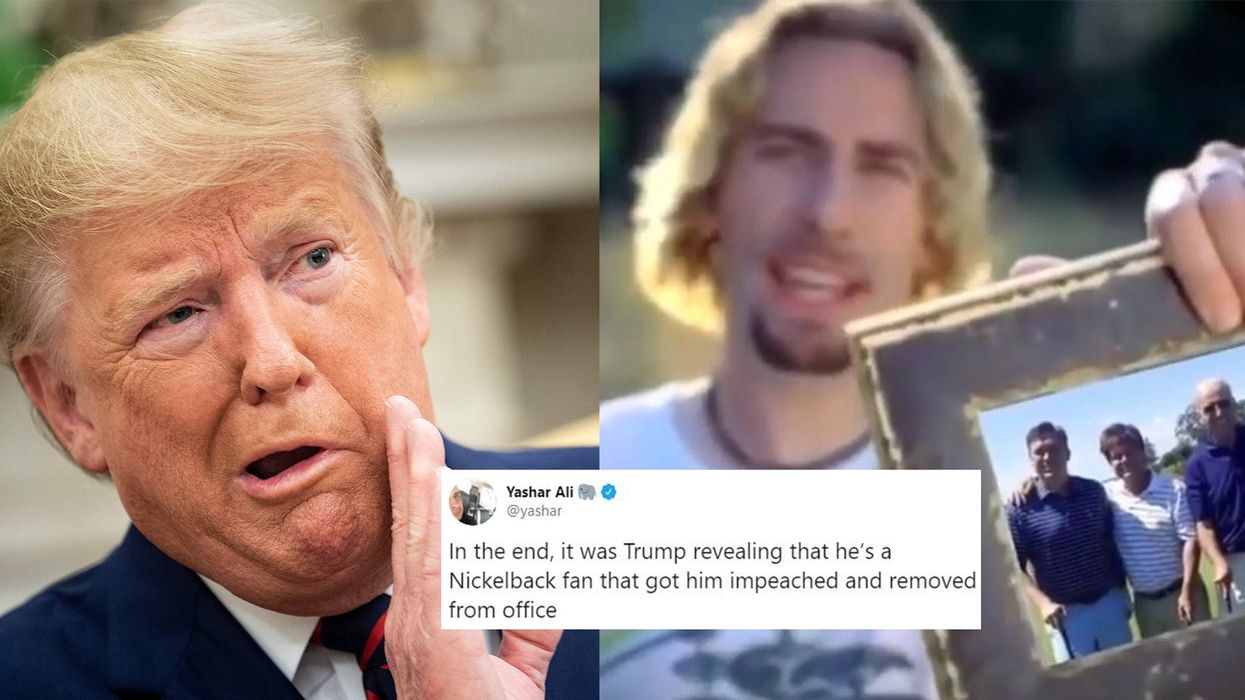Trump has shared a Nickleback meme and Twitter should probably be deleted now