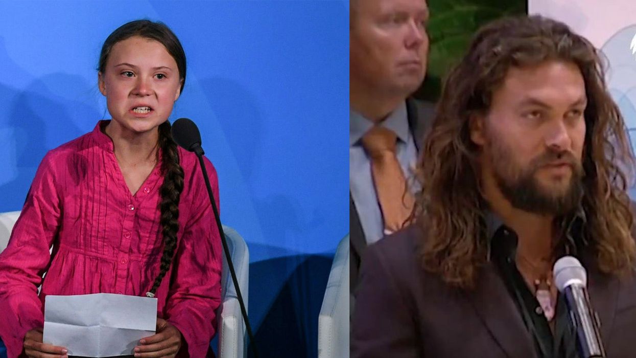 Jason Momoa and Greta Thunberg are protesting climate change and people are pointing out the massive difference in reactions