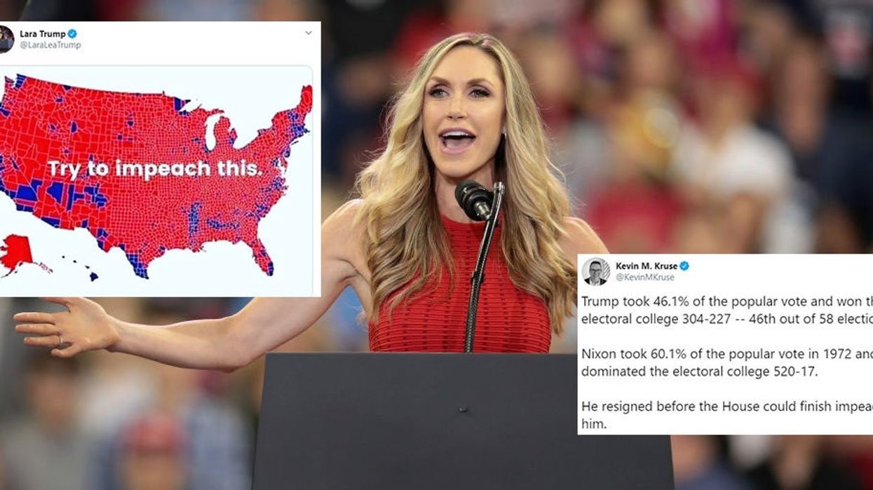 Trump's daughter-in-law gets roasted for posting 'impeach this' map on Twitter