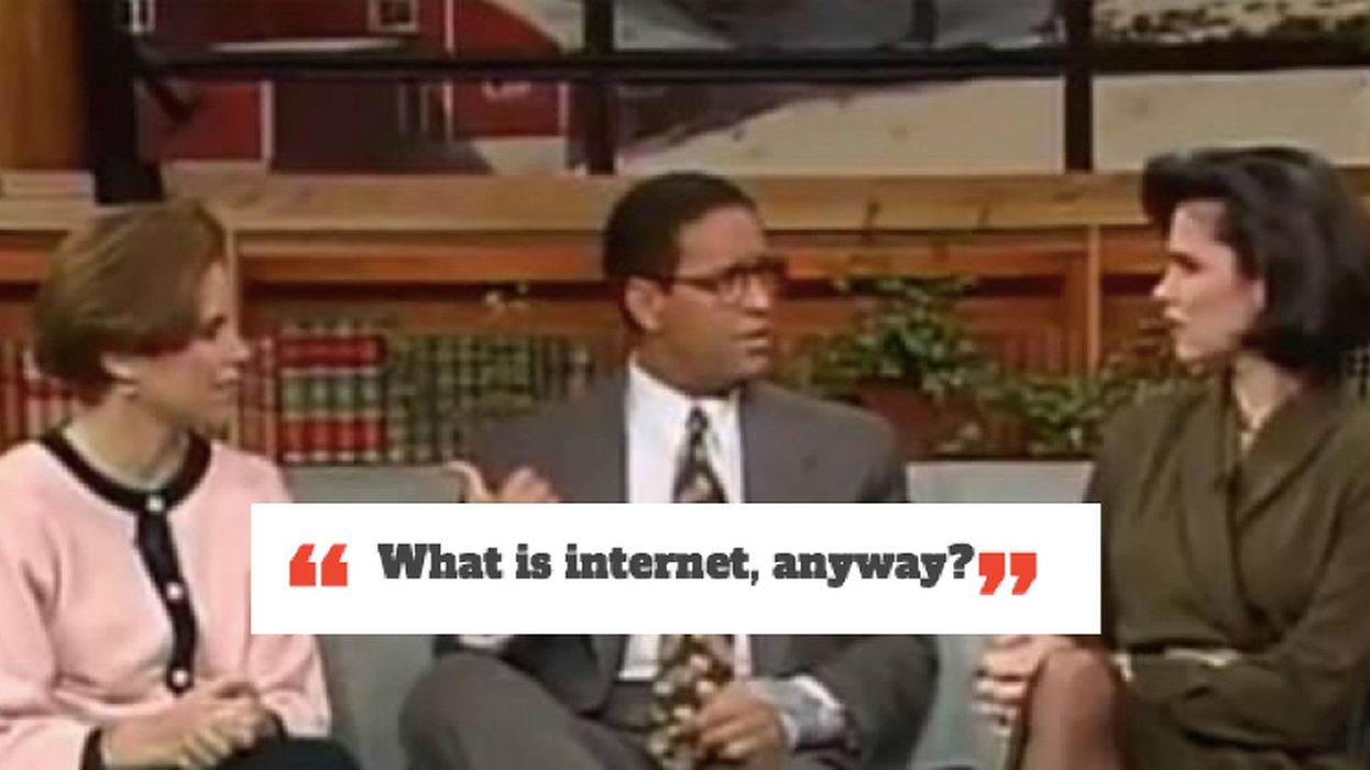 This 1994 TV clip of people asking what the internet is has gone viral