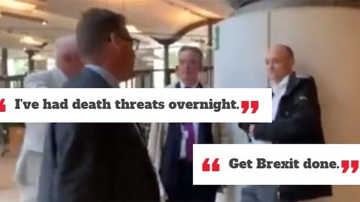 People are furious at how Dominic Cummings responded when a Labour MP confronted him over death threats