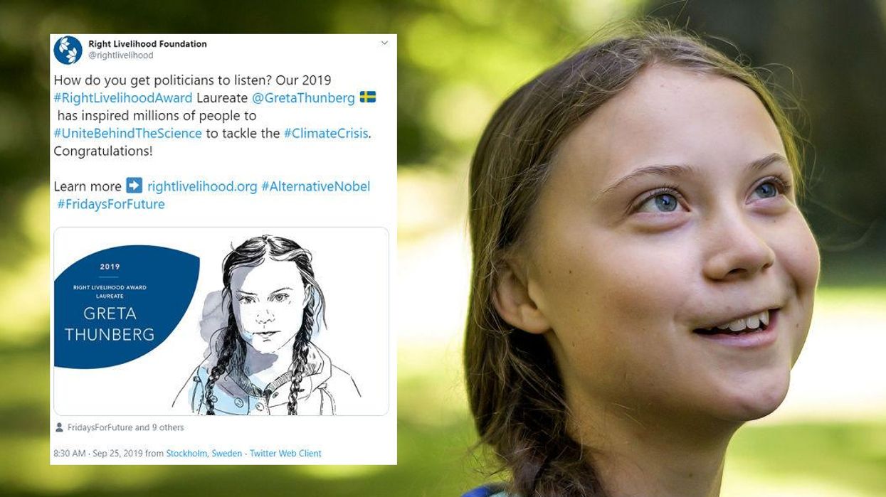 Greta Thunberg has won an 'alternative Nobel Prize' and we are here for it
