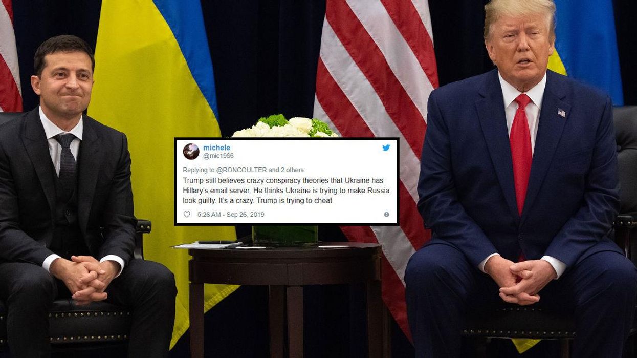 Trump is pushing a conspiracy theory that Clinton's deleted emails are in Ukraine