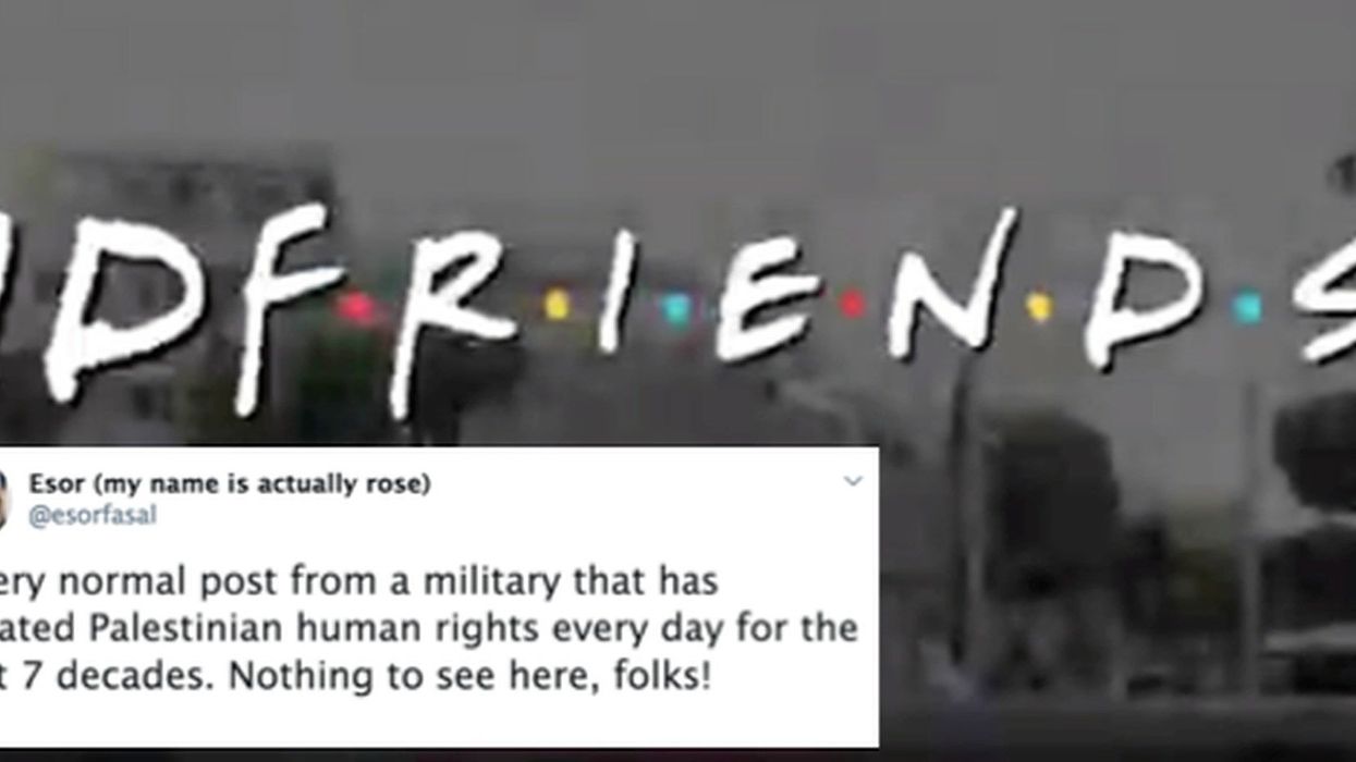 Israeli army did a 'Friends' spoof video and people aren't happy