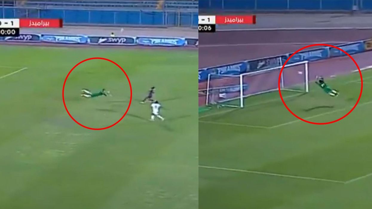 Goalkeeper goes viral after pulling off impossible save