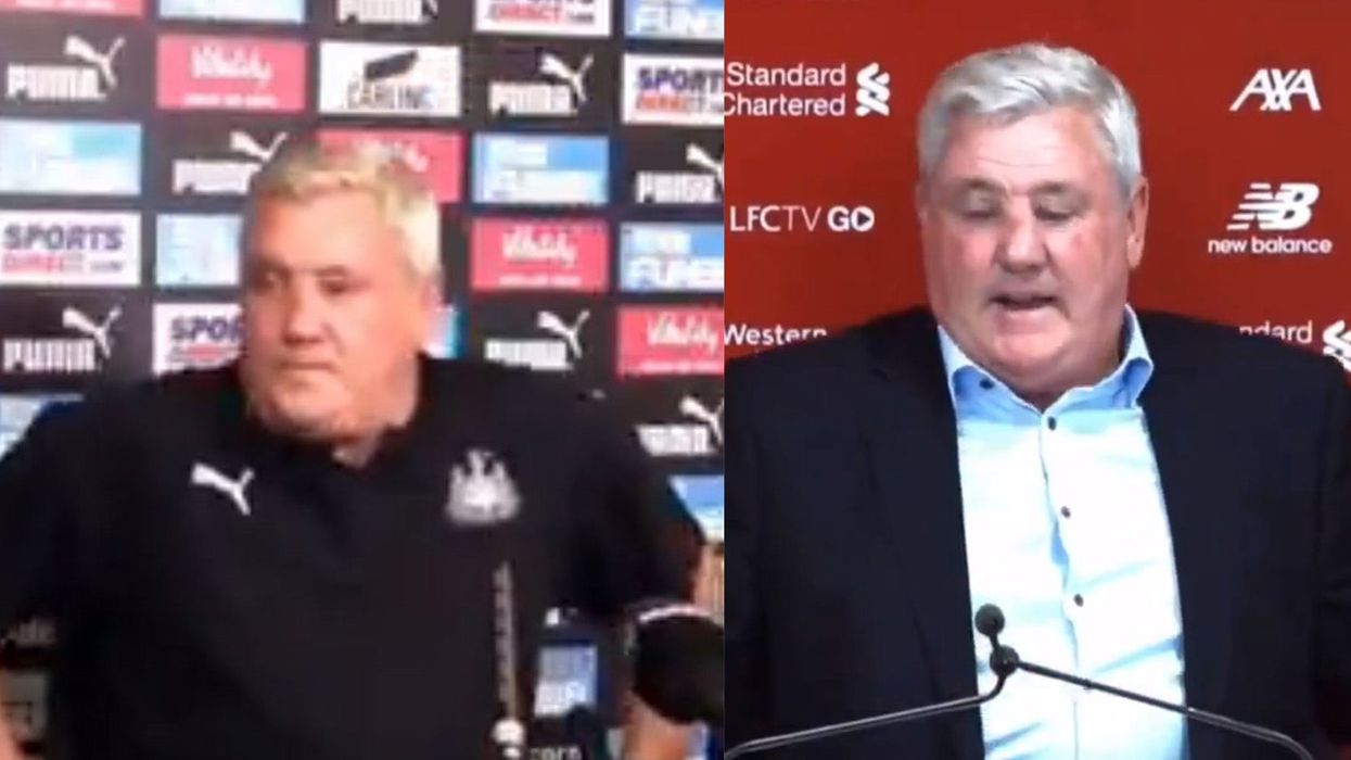 This video of Steve Bruce getting in and out of chairs is very relatable