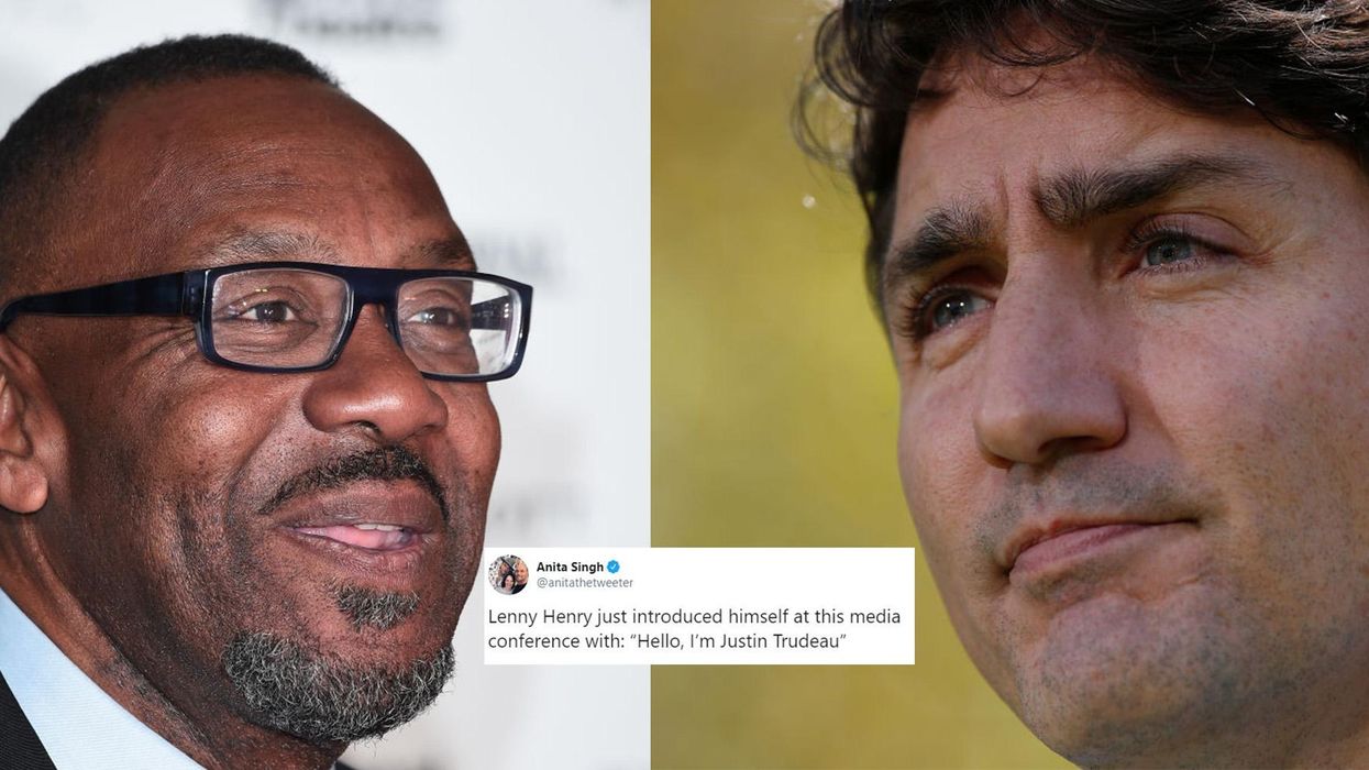 Lenny Henry just introduced himself as 'Justin Trudeau'