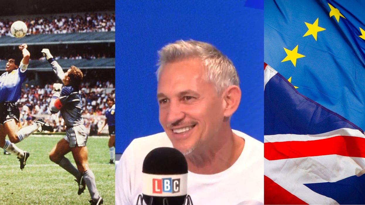 Gary Lineker was asked if he would reverse Brexit or Maradona's 'Hand of God'