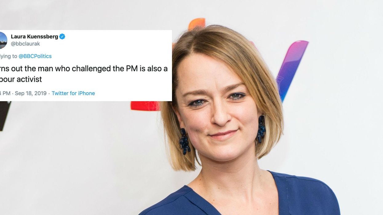 BBC's Laura Kuenssberg under fire for tweet about father who confronted Boris Johnson
