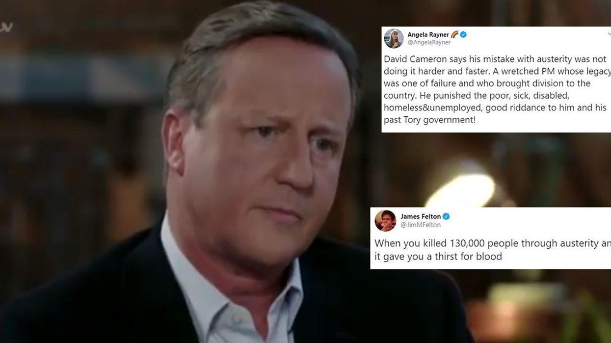 David Cameron said his only mistake was not doing austerity ‘harder and faster’ and the internet reacted accordingly