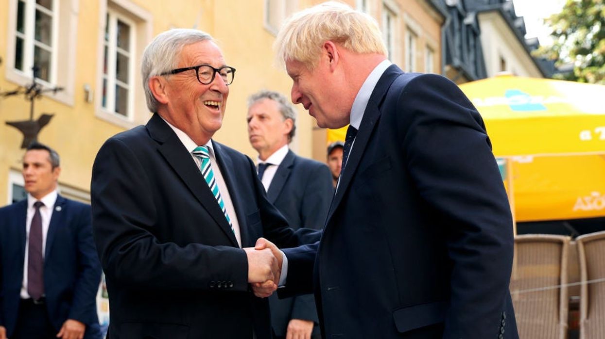 Boris Johnson just landed in Luxembourg, and didn't get the welcome he'd have hoped for