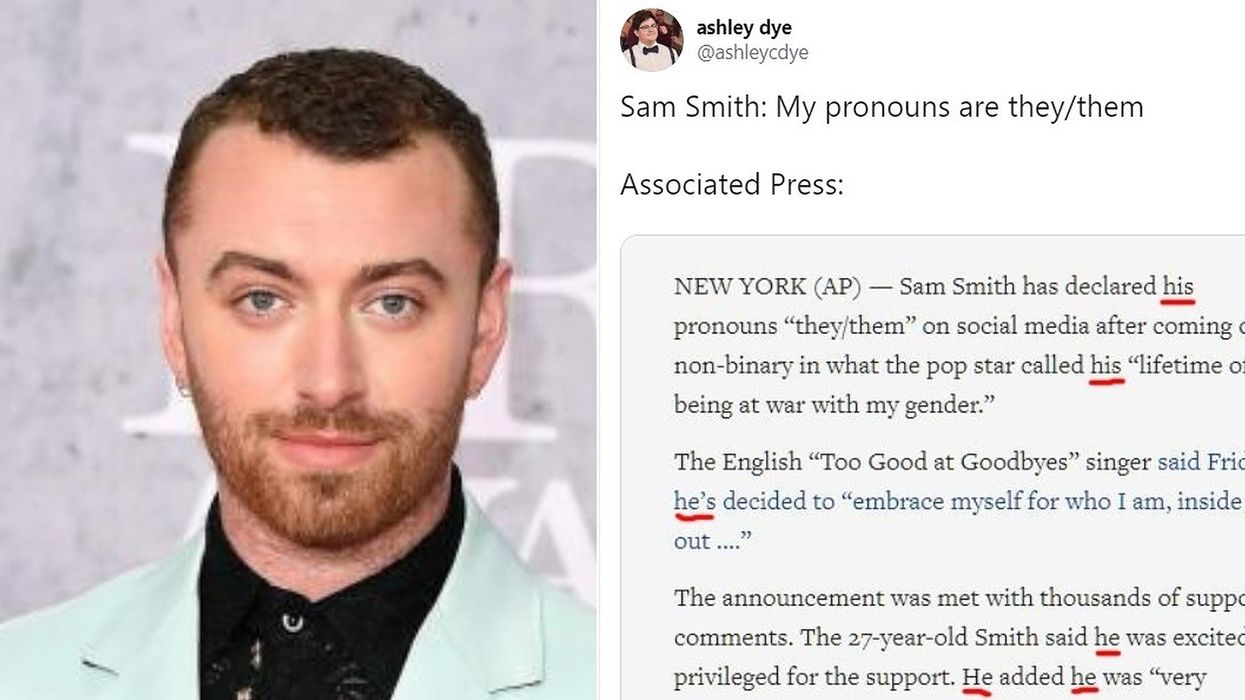 Sam Smith fans criticise news outlets for using the singer's old pronouns