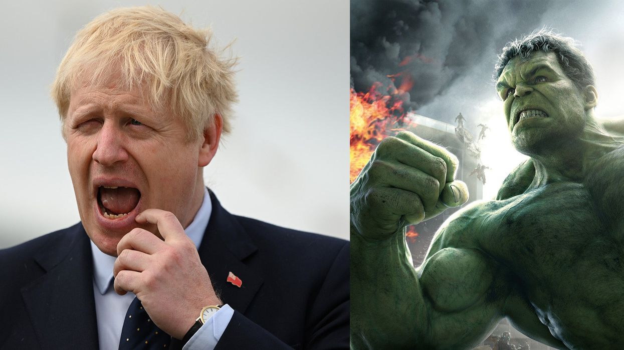 Boris Johnson compared himself to the Hulk, a destructive monster who struggles to make friends