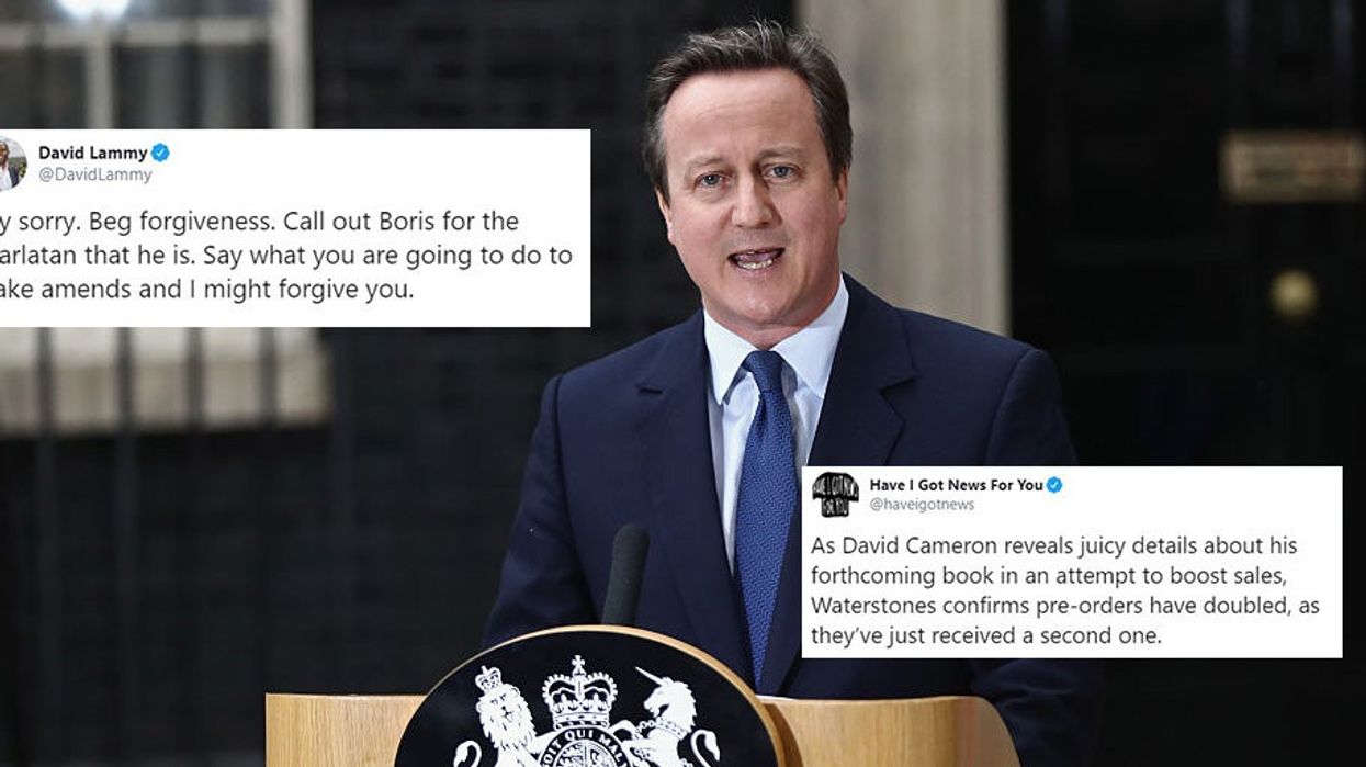 David Cameron said he is 'truly sorry' for Brexit and people aren't having it