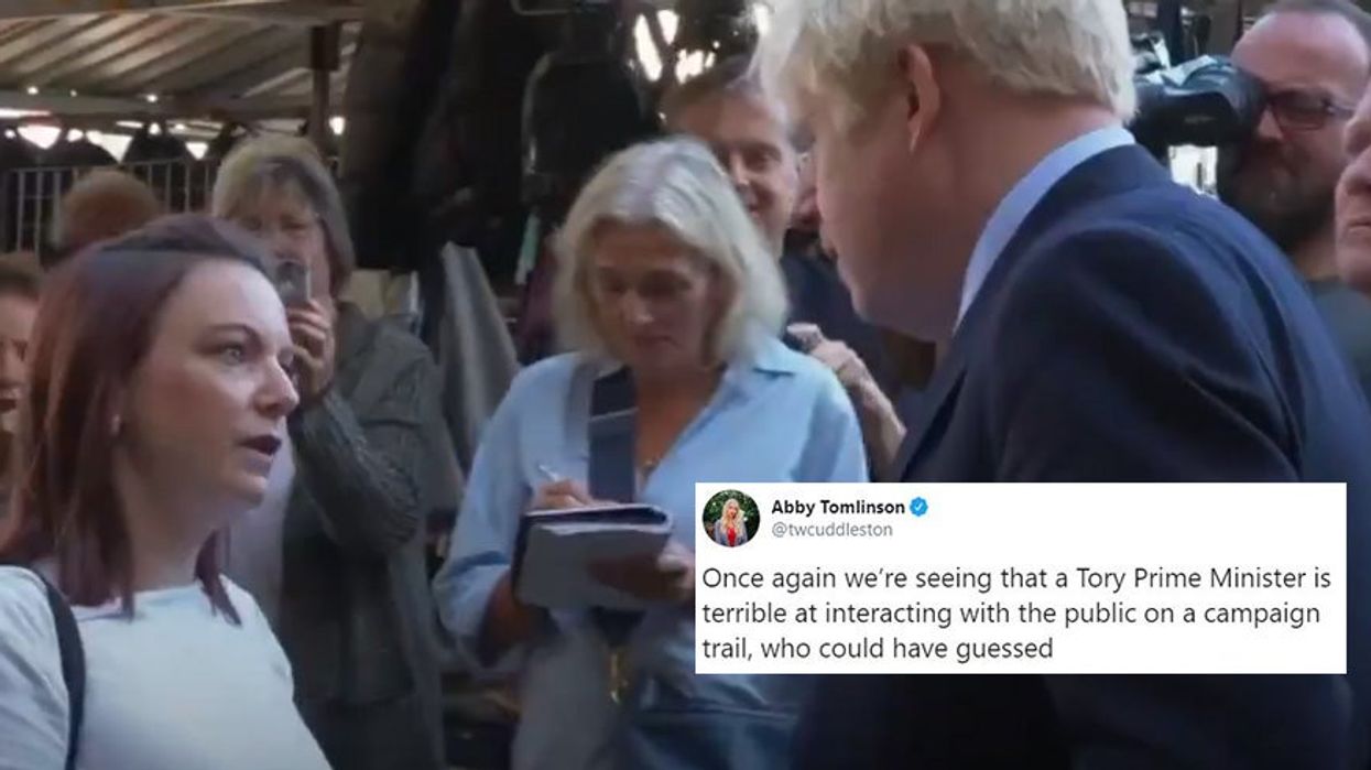 Angry voter confronts Boris Johnson over Conservative austerity and Brexit
