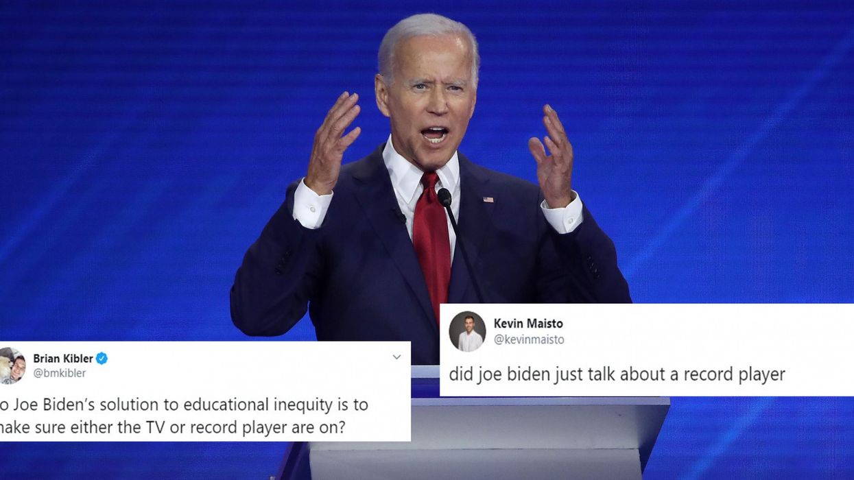 Joe Biden gives baffling answer about record players and Venezuela when asked about past comments on race