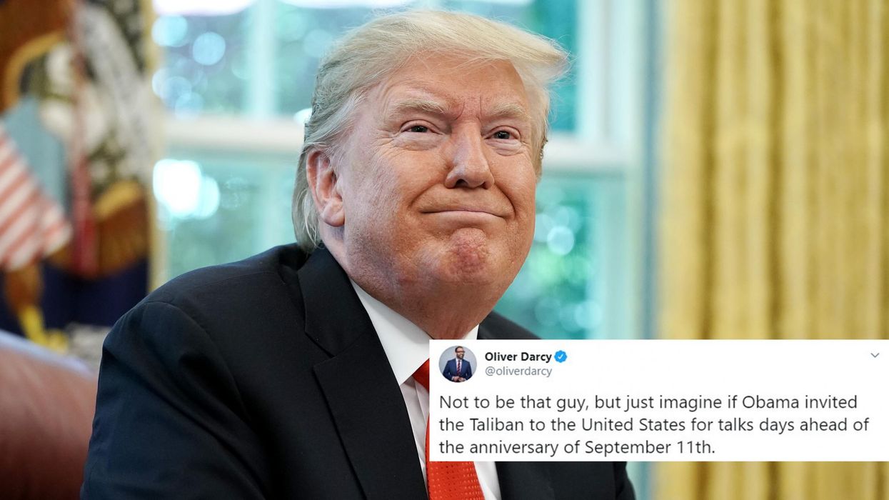 Trump admits to secret Camp David peace talks with the Taliban days before 9/11 anniversary and people are furious